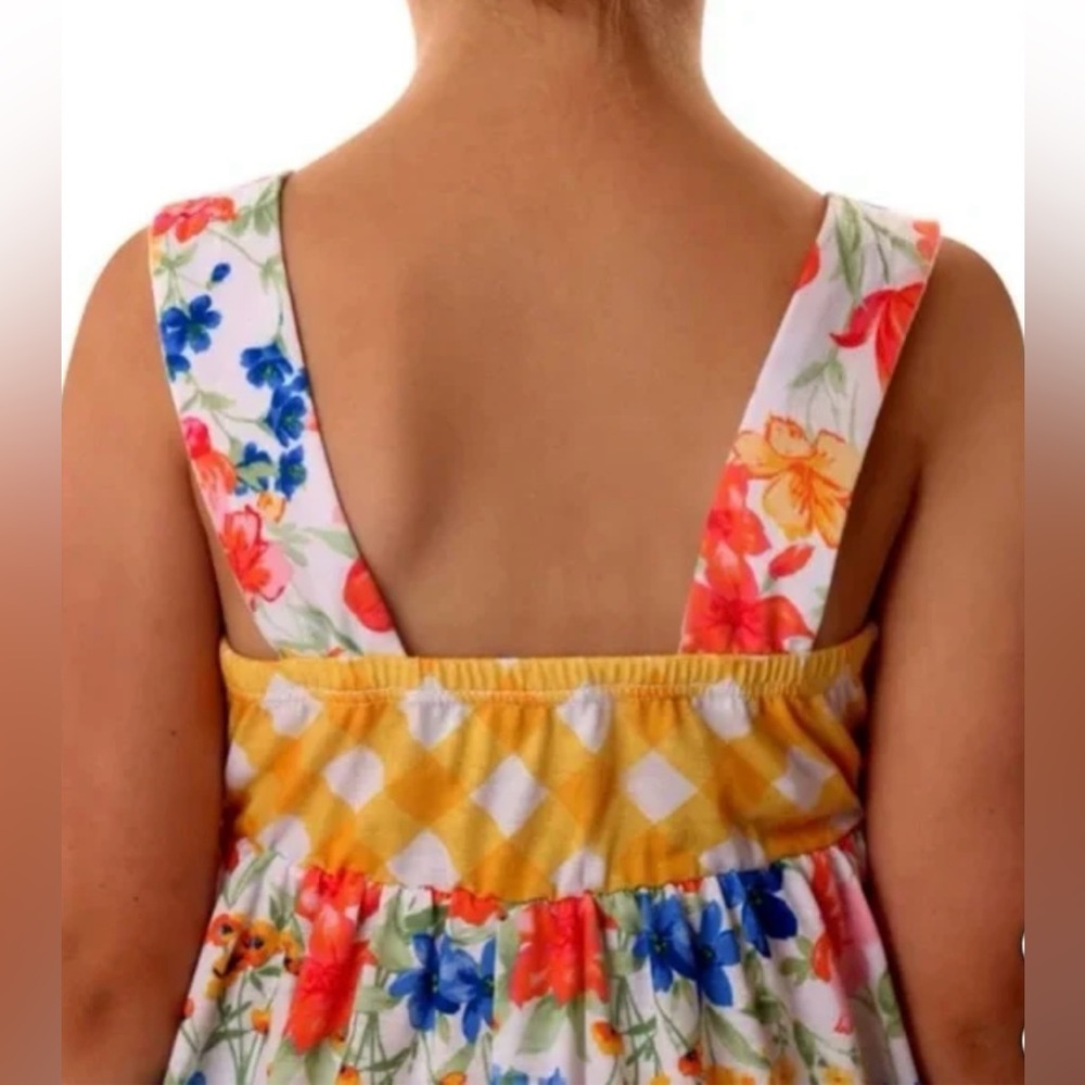 JONA  Michelle  Summer Floral Dress W/Yellow Gingham Top
SIZE  Girls  (7) NWT - Picture 7 of 16